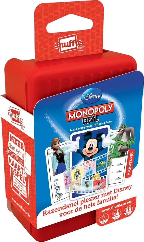 Cartamundi Shuffle Kaartspel Disney Monopoly Deal 3 Cartamundi Shuffle Kaartspel Disney Monopoly Deal