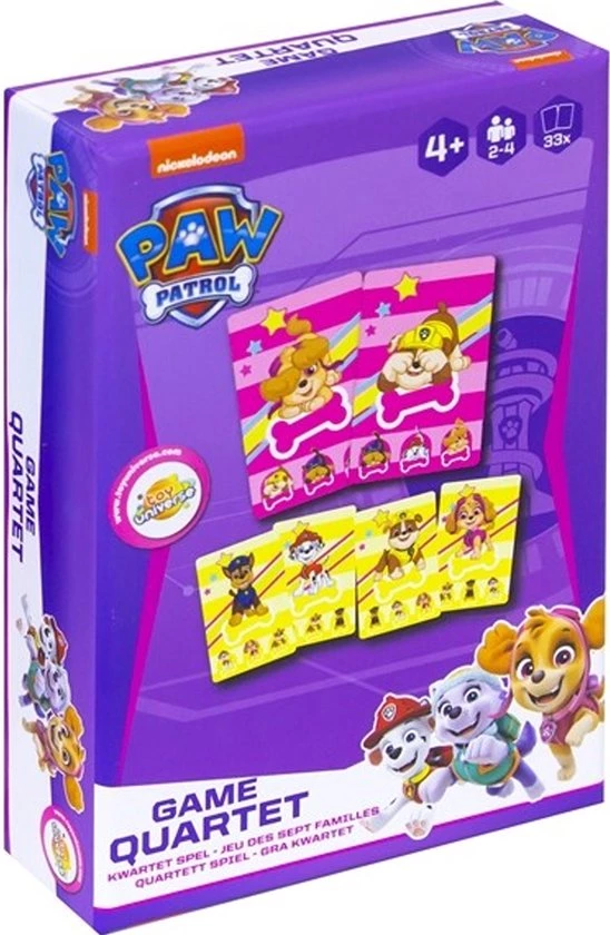 Kwartet Paw Patrol - Kwartet Voor Kinderen - Dieren - Spelkaarten - Kaarten - Kaartspellen - Kwartetten - Spel - Voor Kinderen - Vanaf 4 Jaar 3 Kwartet Paw Patrol - Kwartet Voor Kinderen - Dieren - Spelkaarten - Kaarten - Kaartspellen - Kwartetten - Spel - Voor Kinderen - Vanaf 4 Jaar