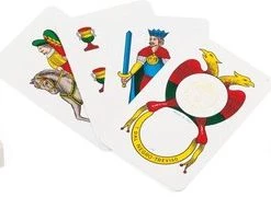 Dal Negro Speelkaarten Napoletane Extra Karton Rood 40-delig