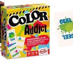 Shuffle - Color Addict - Silhouetters - Kaartspel - Dobbelspel - Spelpakket Van 2 Spellen