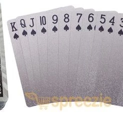 LuxeBass 24K Zilver Speelkaarten Plastic Poker Game Dek Folie Poken Pack Magische Kaarten Waterdichte Kaart Geschenkcollectie Gokken Bordspel - Pokerkaarten - Drankspel Kaarten -kaartspellen Verkoopwinkel 550x242