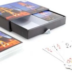 Donker Utrecht - Speelkaarten / Spelkaarten / Kaartspel - 2 X 54 Domtoren Kaarten In Luxe Kartonnen Bewaardoos Met Schuiflade - Bridge Formaat