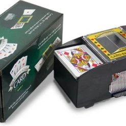 In Round Kaartschudmachine 2 Stuks Met Speelkaarten En Batterijen Kaartenschudmachine Kaartschudder Automatisch Automatische Kaartenschudder Elektrisch / Elektrische Schudmachine Card Shuffler Poker Voor Speelkaarten -kaartspellen Verkoopwinkel 550x312 3