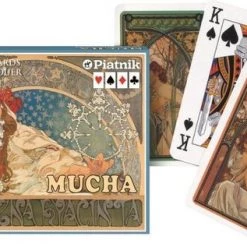 Piatnik Mucha Hyacinta Speelkaarten - Double Deck