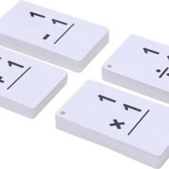 ZaciaToys Educatief Kaartspel - Leerspel - Leren Rekenen - Educatieve Kaartspellen -Flashkaart - Geheugenkaart - Flitskaart Met Ring- 4 Stuks - Optellen - Aftrekken - Delen - Vermenigvuldigen -kaartspellen Verkoopwinkel 550x321 3