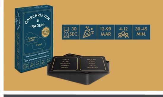 Merkloos Omschrijven & Raden #2 - Kaartspel - Pocketformaat Partyspel Geschikt Voor Grote Groepen (1080 Begrippen !) - Black Friday Deal - Schoencadeautje Of In Kerstpakket 4 Merkloos Omschrijven & Raden #2 - Kaartspel - Pocketformaat Partyspel Geschikt Voor Grote Groepen (1080 Begrippen !) - Black Friday Deal - Schoencadeautje Of In Kerstpakket - Afbeelding 2