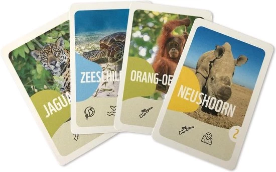 Wereld Natuur Fonds WWF Red De Bedreigde Dieren - Het Kaartspel 5 Wereld Natuur Fonds WWF Red De Bedreigde Dieren - Het Kaartspel - Afbeelding 3