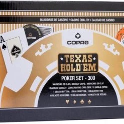 Luxe Pokerset 300 Chips (14 Gram) Plastic Pokerkaarten Houten Koffer Copag - Cartamundi -kaartspellen Verkoopwinkel 550x345 3