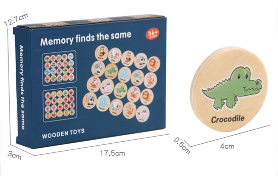 Wooden Toys Houten Memory Spel - 20 Delig - Memory Spelletjes Vanaf 3 Jaar - Houten Speelgoed - Schoencadeautjes Voor Kinderen - Zeedieren 8 Wooden Toys Houten Memory Spel - 20 Delig - Memory Spelletjes Vanaf 3 Jaar - Houten Speelgoed - Schoencadeautjes Voor Kinderen - Zeedieren - Afbeelding 6