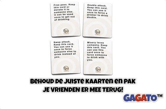 Gagato These Cards Will Get You Drunk Too - (DEEL II) - Kaartspel - Drankspel - Spellen Voor Volwassenen - Set Kaarten 5 Gagato These Cards Will Get You Drunk Too - (DEEL II) - Kaartspel - Drankspel - Spellen Voor Volwassenen - Set Kaarten - Afbeelding 3