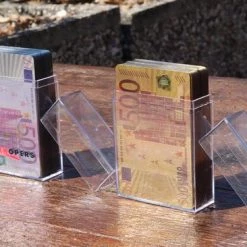 Merkloos Luxe Speelkaarten - 1x 54 Kaarten - Poker - Speelkaarten - Blackjack - Met Bewaardoos - Glitter - Goud -kaartspellen Verkoopwinkel 550x366 132