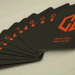 Luxe Poker Kaarten - Poker - 4 X Kaarten - 4 Sets - Cave & Garden - Speel Kaarten - Oranje - Zwart - Kaartspel - Professionele Kaarten - -kaartspellen Verkoopwinkel 550x366 158