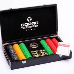 Luxe Pokerset 300 Chips (14 Gram) Plastic Pokerkaarten Houten Koffer Copag - Cartamundi -kaartspellen Verkoopwinkel 550x367 20