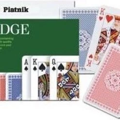Merkloos SPEELKAARTEN- SET BRIDGE PIATNIK