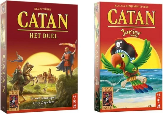 Merkloos Spellenbundel - Kaartspel - 2 Stuks - Catan: Het Duel & Catan Junior Compact 3 Merkloos Spellenbundel - Kaartspel - 2 Stuks - Catan: Het Duel & Catan Junior Compact