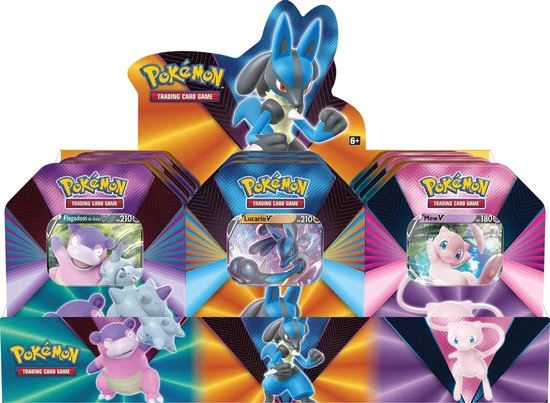 Pok?mon Pok Mon Kaarten TCG - V Forces Tin Box (Flagadoss / Lucario / Mew) 3 Pok?mon Pok Mon Kaarten TCG - V Forces Tin Box (Flagadoss / Lucario / Mew)