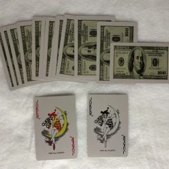 Merkloos Speelkaarten 100 Dollar Karton Gele Doos Pokerkaarten 100 Dollar Karton 100% Plastic Waterdicht 54 Stuks -kaartspellen Verkoopwinkel 550x412 70