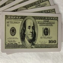 Merkloos Speelkaarten 100 Dollar Karton Gele Doos Pokerkaarten 100 Dollar Karton 100% Plastic Waterdicht 54 Stuks -kaartspellen Verkoopwinkel 550x412 72