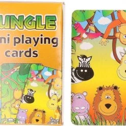 Merkloos Mini Jungle Dieren Thema Speelkaarten 6 X 4 Cm In Doosje Van Karton - Handig Formaatje Kleine Kaartspelletjes -kaartspellen Verkoopwinkel 550x417 10