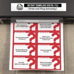 LoveGuider Printbare Conversatiestarters, Tinder Gespreksvragenkaarten, Ijsbreker Gesprekskaarten Voor Koppels
