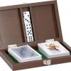 Merkloos Cadeauverpakking Speelkaarten Set Met 5 Dobbelstenen - Kaartspellen In Houten Kistje -kaartspellen Verkoopwinkel 550x439 2