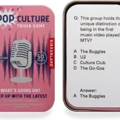 Kikkerland Pop Culture Trivia - Pubquiz - 50 Vragen - Spel Voor Onderweg -kaartspellen Verkoopwinkel 550x449 3