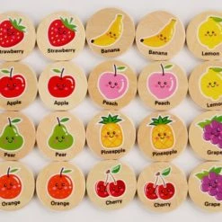 Wooden Toys Houten Memory Spel - 20 Delig - Memory Spelletjes Vanaf 3 Jaar - Houten Speelgoed - Schoencadeautjes Voor Kinderen - Fruit -kaartspellen Verkoopwinkel 550x460 1