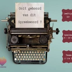 Quizbeleving.nl Ooit Gehoord Van Dit Spreekwoord - Spreekwoorden Spel -kaartspellen Verkoopwinkel 550x461 2
