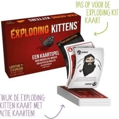 999 Games Spellenbundel - Kaartspel - 2 Stuks - Exploding Kittens & Valse Motten -kaartspellen Verkoopwinkel 550x485 6