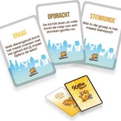 KATERTJE KATEREN - Feestbeesten Editie | Drankspellen - Partygame - Speelkaarten - Kaartspel - Officieel Spel -kaartspellen Verkoopwinkel 550x503 1