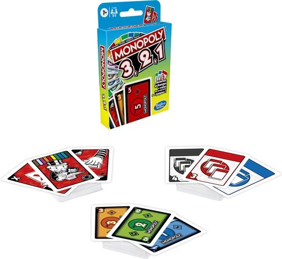 Monopoly 3, 2, 1 - Franstalig Kaartspel 6 Monopoly 3, 2, 1 - Franstalig Kaartspel - Afbeelding 4