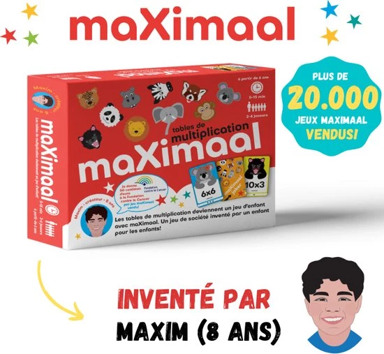 Maximal MaXimaal Tables De Multiplication | Jeu De Soci T | Les Tables De Multiplication Deviennent Un Jeu D Enfant | Partir De 6 Ans | Invent Par Maxim (8 Ans) 3 Maximal MaXimaal Tables De Multiplication | Jeu De Soci T | Les Tables De Multiplication Deviennent Un Jeu D Enfant | Partir De 6 Ans | Invent Par Maxim (8 Ans)