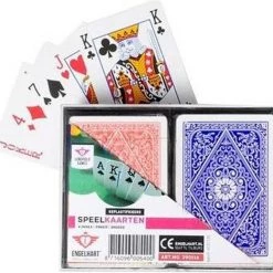LONGFIELD 2 DECKS LAMINATED PLAYING CARDS NORMAL 4 INDEX IN PLASTIC CASE -kaartspellen Verkoopwinkel 550x519 5