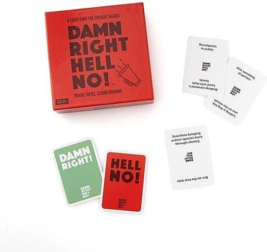 Hygge Games Party Game Partyspel - Damn Right Hell No 5 Hygge Games Party Game Partyspel - Damn Right Hell No - Afbeelding 3