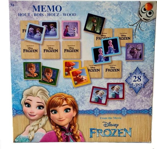 Slammer Houten Memo Disney Frozen 28 Stuks 5 Slammer Houten Memo Disney Frozen 28 Stuks - Afbeelding 3