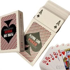 ESTARK Luxe Speelkaarten - 2 Sets - Plastic Coating - Poker Kaarten - Kaartspel - Spelkaarten - Spel Kaart - 2 X 56 - Gezelschapsspel - Spelen - Playing Cards - Cijfer In Alle 4 De Hoeken - 2 STUKS -kaartspellen Verkoopwinkel 550x531 1
