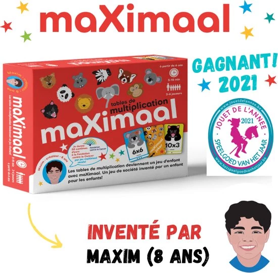 Maximal MaXimaal Tables De Multiplication | Jeu De Soci T | Les Tables De Multiplication Deviennent Un Jeu D Enfant | Partir De 6 Ans | Invent Par Maxim (8 Ans) 11 Maximal MaXimaal Tables De Multiplication | Jeu De Soci T | Les Tables De Multiplication Deviennent Un Jeu D Enfant | Partir De 6 Ans | Invent Par Maxim (8 Ans) - Afbeelding 9
