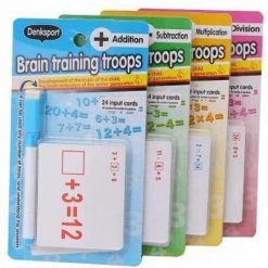 ZaciaToys Educatief Kaartspel - Leerspel - Leren Rekenen - Denksport - Educatieve Kaartspellen - Flashkaart - Geheugenkaart - Flitskaart 4 Stuks - Optellen - Aftrekken - Delen - Vermenigvuldigen -kaartspellen Verkoopwinkel 550x541 7