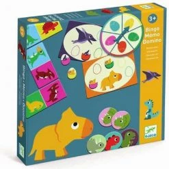 Djeco - Djeco Bingo Memo Domino Dinosauriërs -kaartspellen Verkoopwinkel 550x547 1