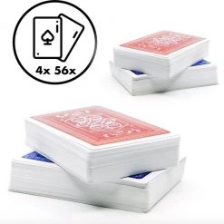 In Round Speelkaarten 4 Decks / Stokken Stok Speel Kaarten Spelkaarten Voor Volwassen En Kinderen Pokerkaarten Kaart Spel / Kaartspel Set Pestkaarten Poker / Blackjack / Pesten Rood / Blauw -kaartspellen Verkoopwinkel 550x547 3