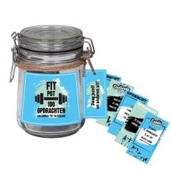 SENZA Fitpot - 100 Verschillende Oefeningen - Jong En Oud - Blauw -kaartspellen Verkoopwinkel 550x550 254