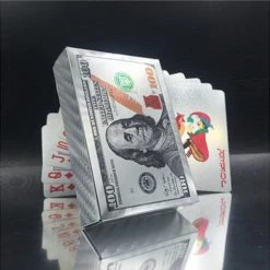 LuxeBass 24K Zilver Speelkaarten Plastic Poker Game Dek Folie Poken Pack Magische Kaarten Waterdichte Kaart Geschenkcollectie Gokken Bordspel - Pokerkaarten - Drankspel Kaarten -kaartspellen Verkoopwinkel 550x550 38