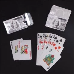 LuxeBass 24K Zilver Speelkaarten Plastic Poker Game Dek Folie Poken Pack Magische Kaarten Waterdichte Kaart Geschenkcollectie Gokken Bordspel - Pokerkaarten - Drankspel Kaarten -kaartspellen Verkoopwinkel 550x550 40