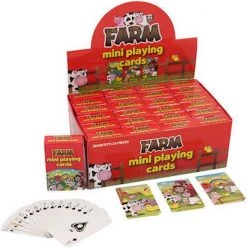 Merkloos Mini Boerderij Dieren Thema Speelkaarten 6 X 4 Cm In Doosje Van Karton - Handig Formaatje Kleine Kaartspelletjes -kaartspellen Verkoopwinkel 550x551 18