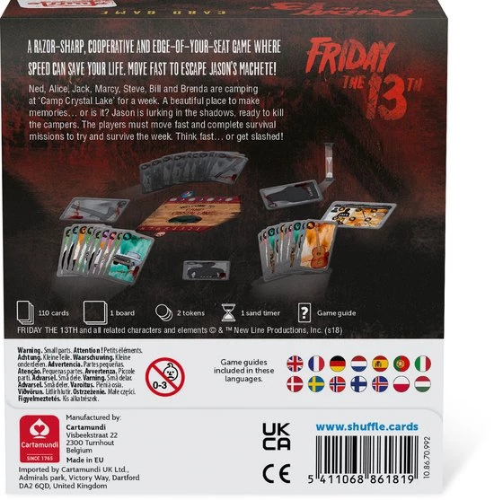 Shuffle - Friday The 13th - Co Peratief Kaartspel - Horror 9 Shuffle - Friday The 13th - Co Peratief Kaartspel - Horror - Afbeelding 7