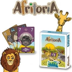 The Gamefantry Afritoria | Kaartspel Kinderen | Kaartspel Dieren | Spellen Voor Kinderen | Familie Kaartspel | Familiespel Kinderen | Spellen Voor Kinderen Vanaf 8 Jaar | 2-4 Personen