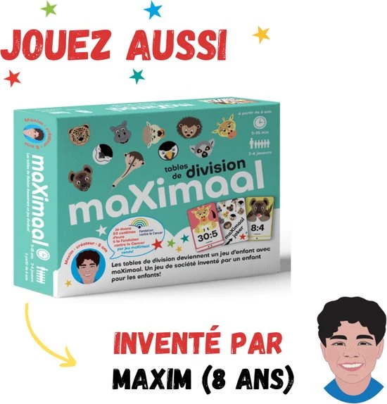 Maximal MaXimaal Tables De Multiplication | Jeu De Soci T | Les Tables De Multiplication Deviennent Un Jeu D Enfant | Partir De 6 Ans | Invent Par Maxim (8 Ans) 9 Maximal MaXimaal Tables De Multiplication | Jeu De Soci T | Les Tables De Multiplication Deviennent Un Jeu D Enfant | Partir De 6 Ans | Invent Par Maxim (8 Ans) - Afbeelding 7