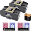 In Round Kaartschudmachine 2 Stuks Met Speelkaarten En Batterijen Kaartenschudmachine Kaartschudder Automatisch Automatische Kaartenschudder Elektrisch / Elektrische Schudmachine Card Shuffler Poker Voor Speelkaarten -kaartspellen Verkoopwinkel 550x575 1