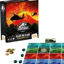 Shuffle - Jurassic World: Escape The Island - Kaartspel - Familiespel -kaartspellen Verkoopwinkel 550x576 4