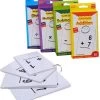 ZaciaToys Educatief Kaartspel - Leerspel - Leren Rekenen - Educatieve Kaartspellen -Flashkaart - Geheugenkaart - Flitskaart Met Ring- 4 Stuks - Optellen - Aftrekken - Delen - Vermenigvuldigen -kaartspellen Verkoopwinkel 550x592 2